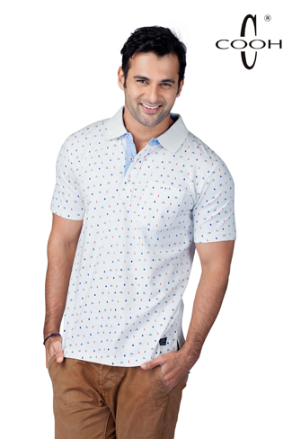 Boat & Anchor Printed Polo
