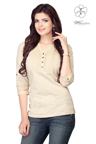 The Solid Plain Khakhi T-shirt